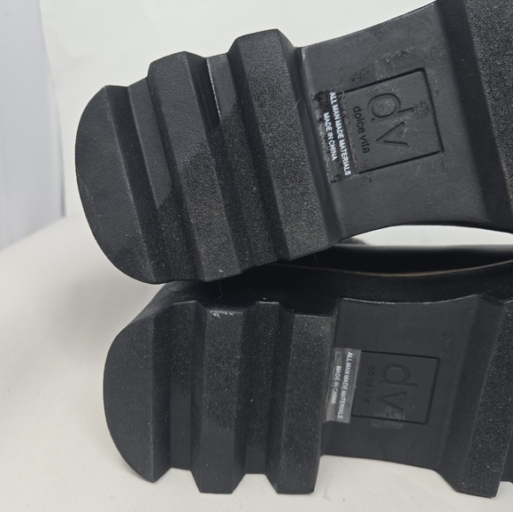 DV Dolce Vita Women's Vionie Soft Ankle Winter Boots Sz 9.5 Knit & Faux Leather - Picture 6 of 10